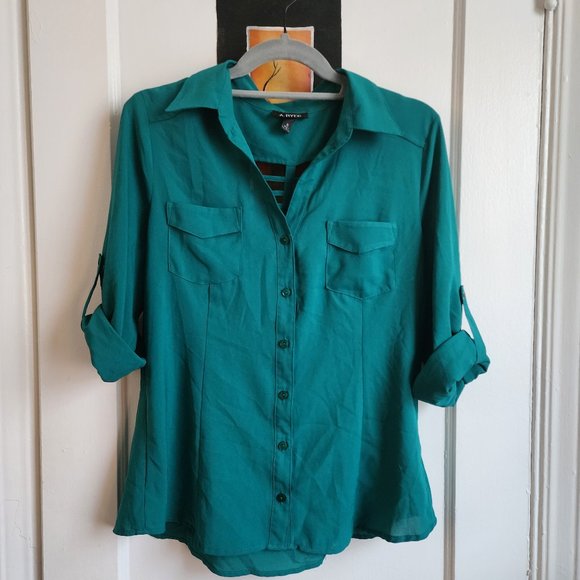 A. Byer Tops - A. Byer Button Up Office wear shirt